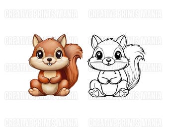 Ardilla de acuarela PNG, Ardilla PNG, Clip Art de Ardilla, Diseño de Contorno de Ardilla, Animal PNG, Ardilla Linda Jpg, Ardilla Dibujada a Mano PNG jpg