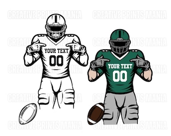Custom Football Player Svg, Personalize Football svg, American Football Svg, Football Png, Football Cut File, Football Shirt,Player Name svg