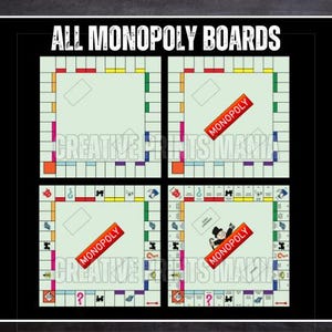Monopoly Game, Custom Monopoly Template, Blank Board Game Template ...
