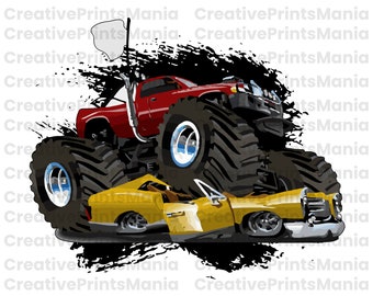 Boy who loves monster trucks Png Watercolor Monster Trucks Clipart, Truck Clipart, Truck Sublimation, Racing Monster Truck Art, Off Road png