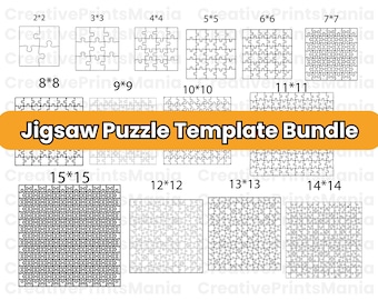 Puzzle Svg Bundle, Jigsaw Puzzle Template, Puzzle Template Png, Jigsaw Puzzle SVG, Puzzle Laser Cut, Puzzle, Jigsaw Svg, Puzzle Pieces Svg