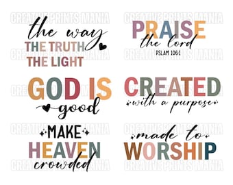Paquete de citas religiosas SVG, citas bíblicas SVG, citas de Jesucristo SVG, fe SVG, iglesia SVG, Dios SVG, cristiano SVG, versículos bíblicos SVG