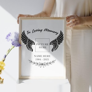 Forever In Our Hearts PNG, Remembrance Svg, Memorial Quotes, In Loving Memory Angel Wings SVG, Custom Memorial Template svg files for Cricut
