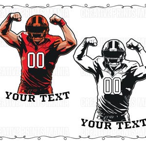Football player SVG, Personalized Name Football Player svg, Custom Football player svg, Football Season, Superbowl Clipart,Football Name svg