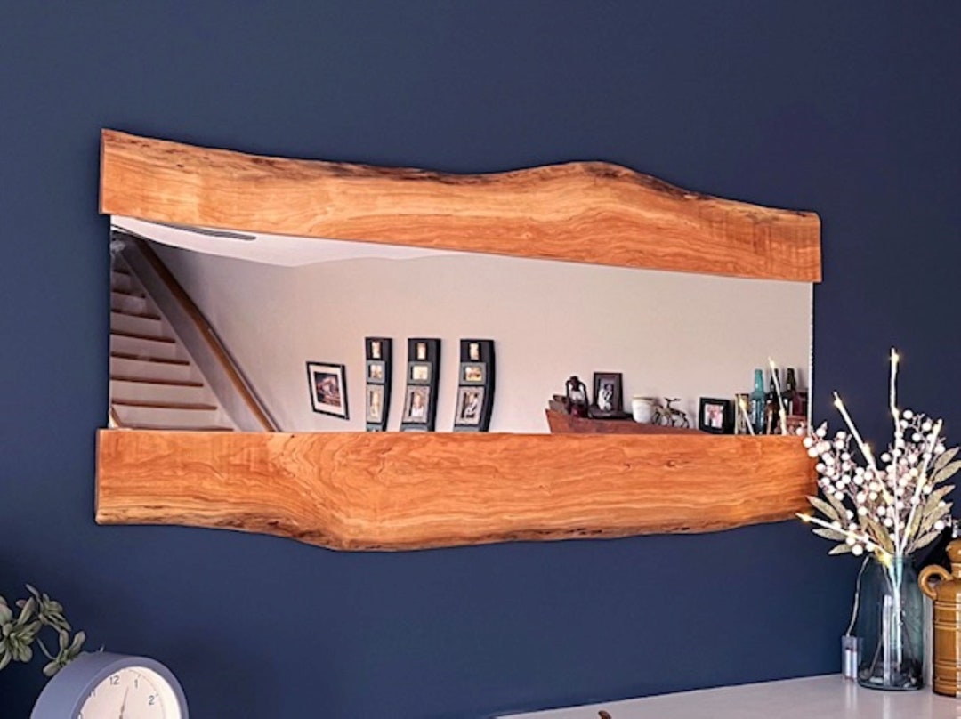 Live Edge Rustic Mirror Etsy