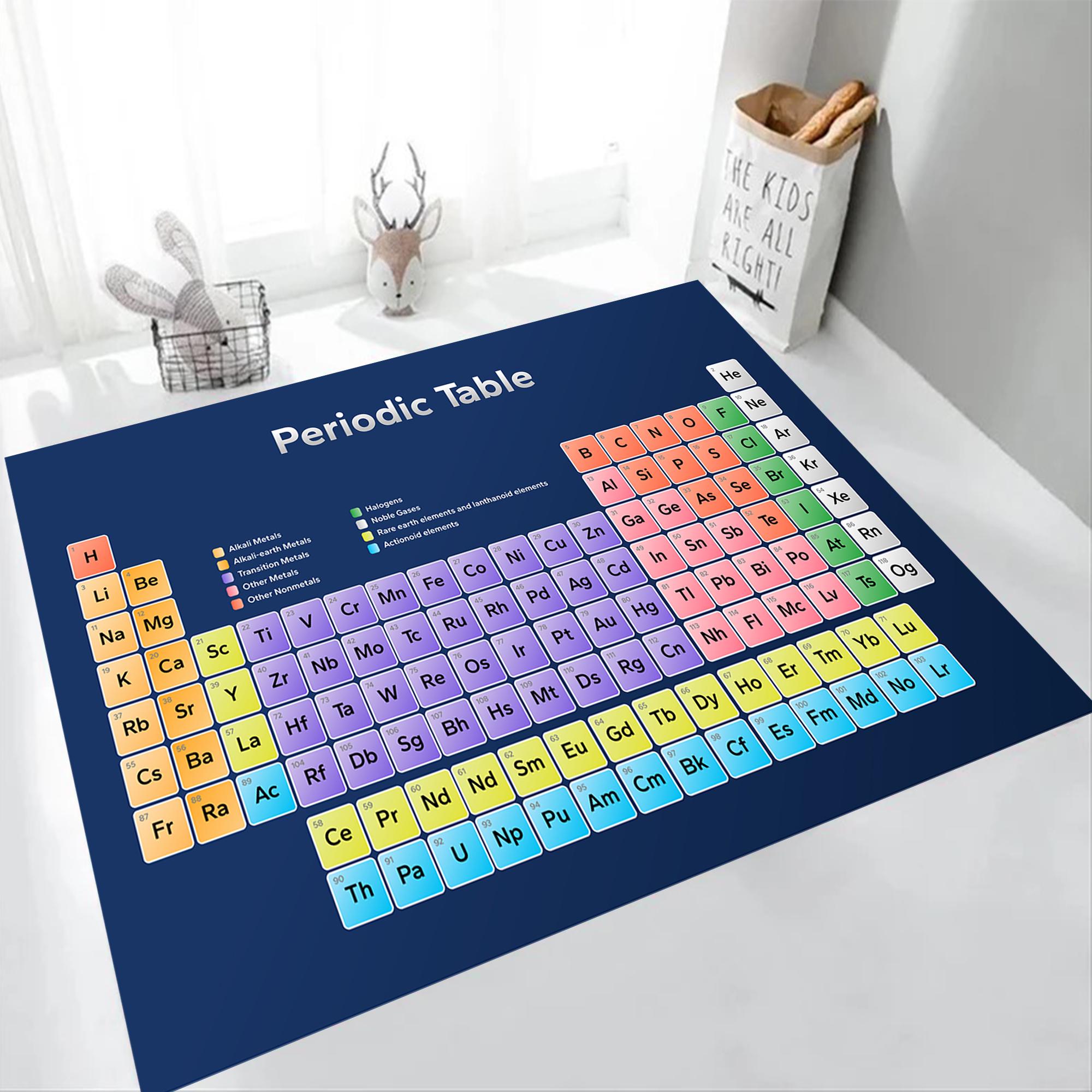 A Science Lab Rug Periodic Table Rug, Periodic Rug,chemistry Rug,educational Rug,chemical ...