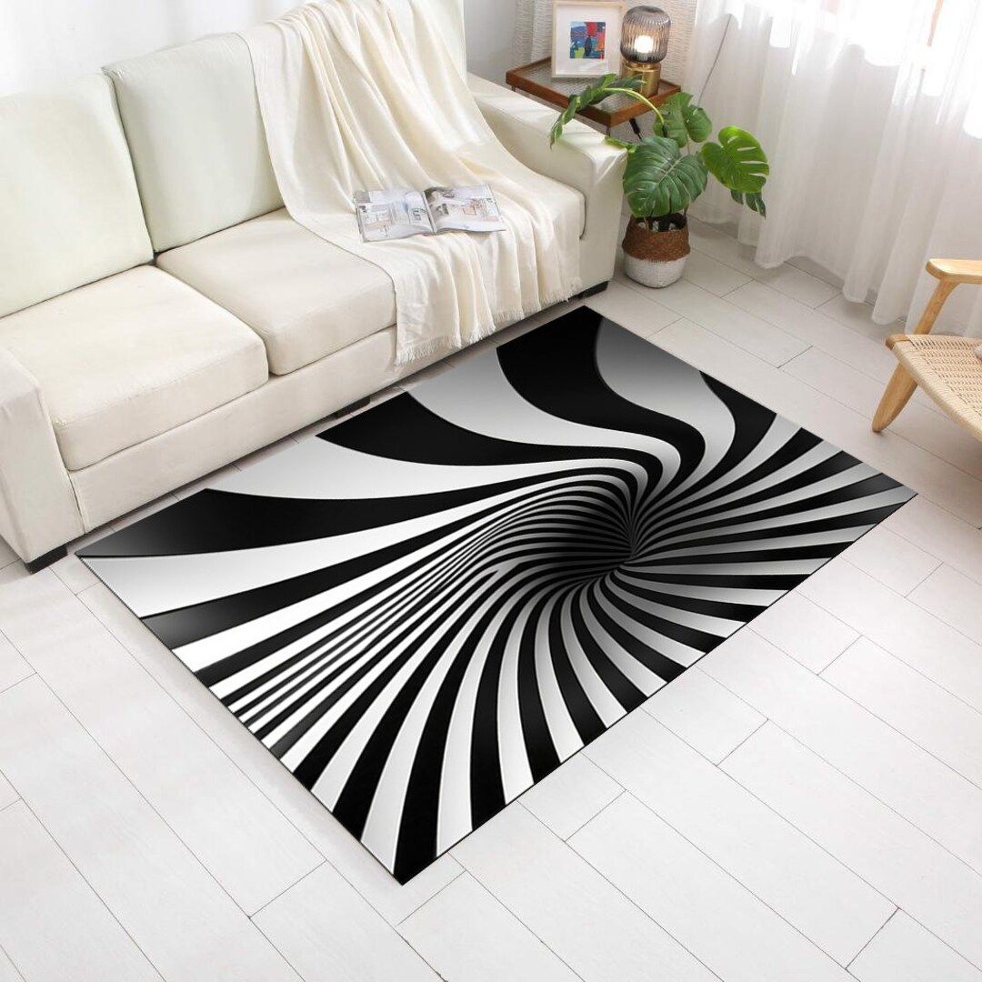 Vortex Rug Optical Illısion Rugs fantastic Rug Patternrug Etsy