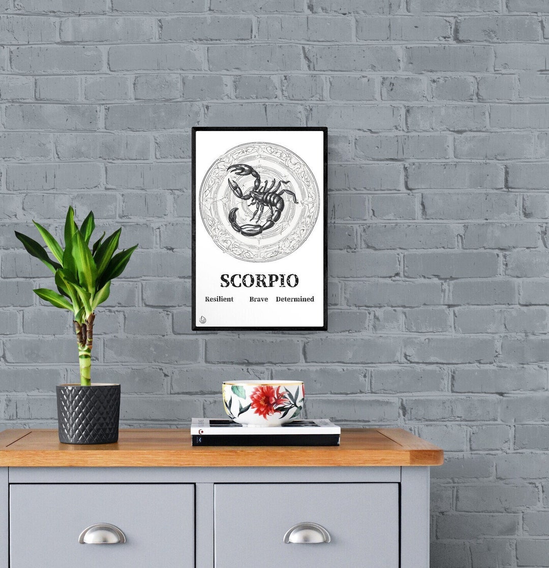 SCORPIO PRINT Zodiac Print Digital Art Digital Print - Etsy