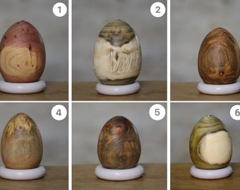 Massief houten eieren - medium
