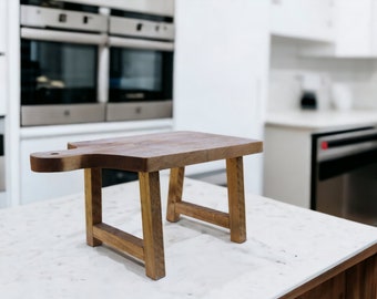 Wood Pedestal Riser, Wood Riser Stand for Home Decor, Trendy Wood Plant Stand, Wood Display Stand, Housewarming Gift, Farmhouse Wood Tray