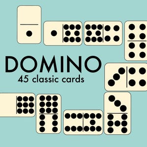 2 Sets von druckbare Domino Karten-original und mit geometrischen Formen, plus 10 Karteikarten mit Zahlen und Marienkäfer