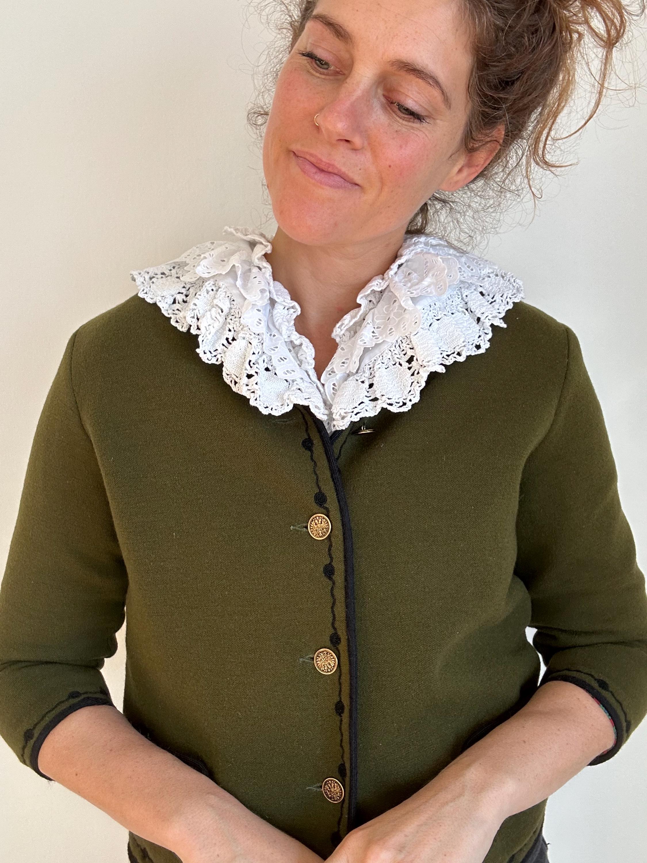 Beautiful vintage collar lace collar lace size 36