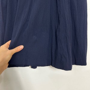 Schönes blaues Vintage Crinkle Kleid Midikleid Kleid Gr42 Bild 10