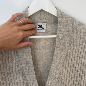 Lange Strickjacke Cardigan 100% Schurwolle Wolle aus Finnland Finland Gr40 Bild 4