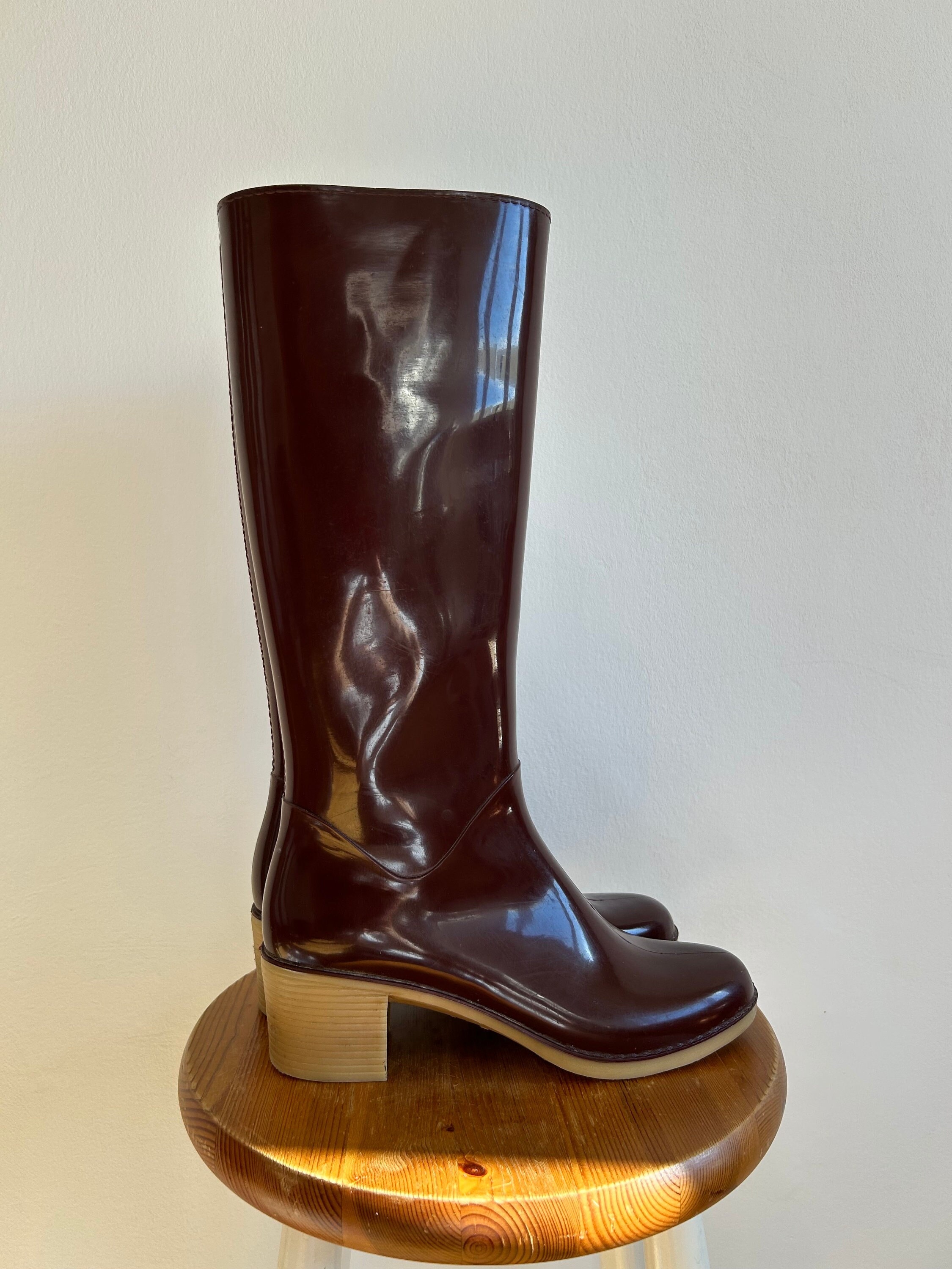 Brown GefÃ¼tterte Stiefel 36 Regenstiefel Romika Gummistiefel