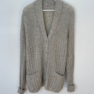 Lange Strickjacke Cardigan 100% Schurwolle Wolle aus Finnland Finland Gr40 Bild 2