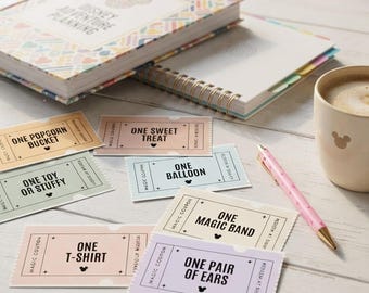 Printable Disney Vouchers for Kids | Vacation Planning Guide | Digital Download