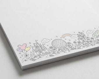 Personalized Disney Themed Post-it Note Pads | Custom Office Stationery Gift