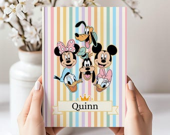 Custom Mickey + Friends Autograph Book | Disney World + DCL Character Signatures