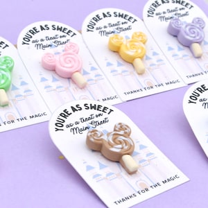ORIGINAL Adorable Mickey Lollipop Pin for Cast Member Gift, Disney World Pixie Dust, Disney Cruise Gift Exchange, Fish Extender Gift