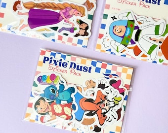Character Sticker Pack – Fish Extender Gifts for Disney Cruise and DCL Pixie Dusting Stickers