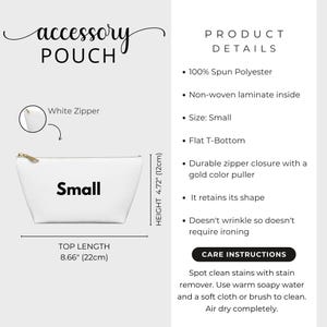 Trousse de maquillage Minnie Mouse Monogram | Organiseur personnalisé à carreaux pour un voyage à Disney World | Pochette zippée personnalisée image 6