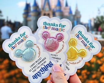 Disney Parks Gift - Cast Members & DCP Thank You Card with Mickey Patch