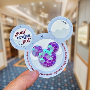 Sequin Mickey Fish Extender Gift | DCL Cruise Door Pixie Dust