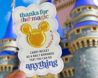 ORIGINAL Mini Thank You Card For Cast Members, Disney Pixie Dust, Mousekeeping, Cast Member Gifts, Disney Cruise, Disney World Must Have
