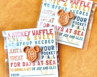 ORIGINAL Cute Mickey Waffle Fish Extender Gift, Pixie Dust, Cast Member Appreciation Gifts, Disney Cruise, Cruise Gift Exchange