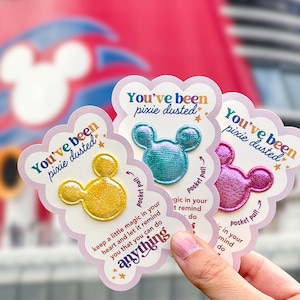 Pixie Dusted Card for Disney Fish Extender Gifts | Multicolor Mickey Pocket Pal DCL Cruise