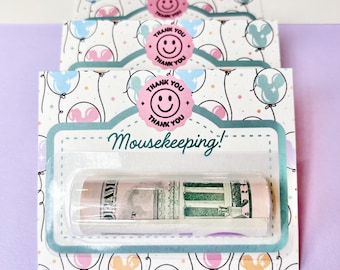 Pastel Mousekeeping Tip Holder with Clear Dome | Cast Member Pixie Dust Disney World, Cruise