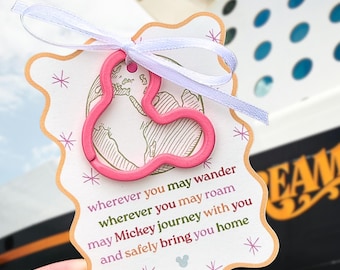 Disney Fish Extender | Mickey-Shaped Split Keyrings for Cruise Pixie Dust