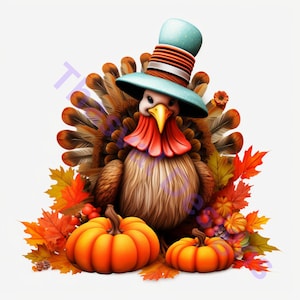 Thanksgiving turkey 14 High-Quality PNGs, Thanksgiving dinner, Thanksgiving celebration, commercial use, instant download