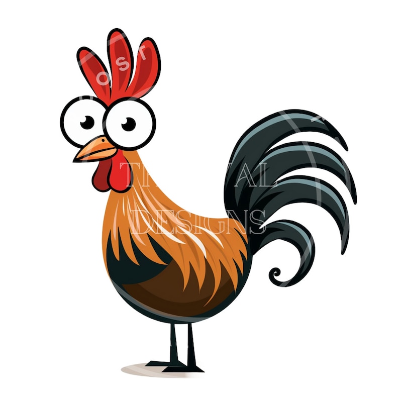 Funny and Crazy Rooster Clipart, 9 High-quality Pngs, Animals Png ...