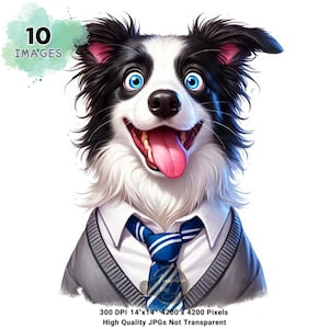 Leuke en grappige hond clipartbundel, humoristische honden clipart, huisdier humor kunst, grillige hond clipart aquarel, speelse huisdier kunst, commercieel gebruik