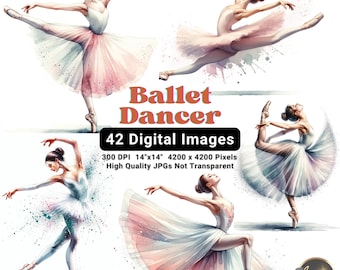 Ballet Dancer Clipart, Watercolor Ballet Clipart, Watercolor Ballerina Clip Art, Pretty Girl Clipart, Ballet Illustration, Dancer Clipart