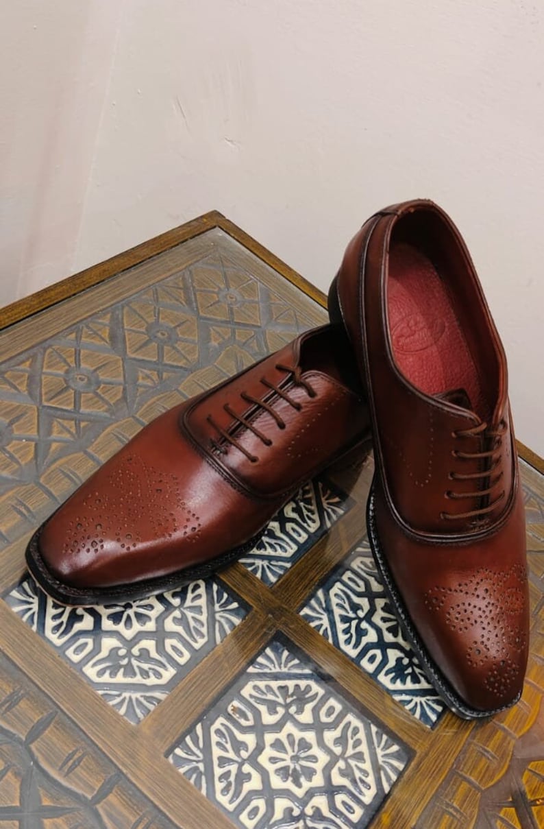 Goodyear Welted Oxford Shoes ostrich