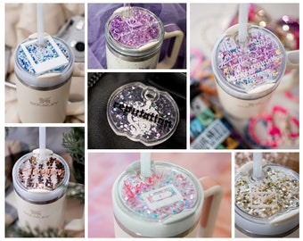 TS ERAS Tour Shaker Glitter Topper | Stanley Cup Tumbler Lid Topper | Taylor | Acrylic Glitter Filled |