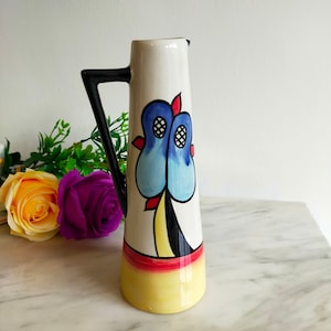 Lorna Bailey Lakeside conical jug 21cm gift for her Lorna Bailey vintage artware vintage jug