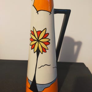 Lorna Bailey The beach pattern 26cm old Ellgreave Pottery jug Vintage jug gift for her