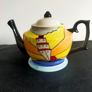 Lorna Bailey Cruise teapot vintage teapot art deco teapot gift for her