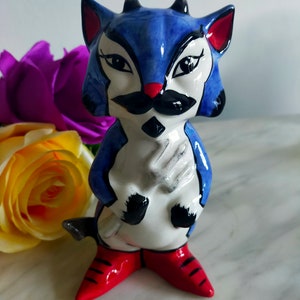Lorna Bailey Devil Cat Halloween special ornamental devil cat
