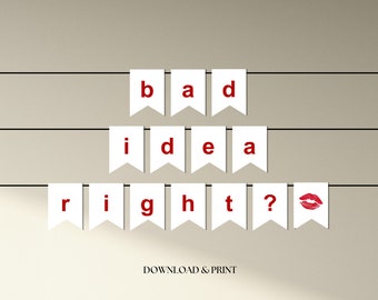 Bad Idea Right Banner, Olivia Rodrigo Banner, Olivia Guts Banner, Guts Tour, Guts Album Party Banner, Birthday Banner, Instant Download