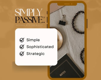 SIMPLY PASSIVE, w/ Master Resell Rights, Digital Marketing Guide,  Digital Marketing Guide For Beginners