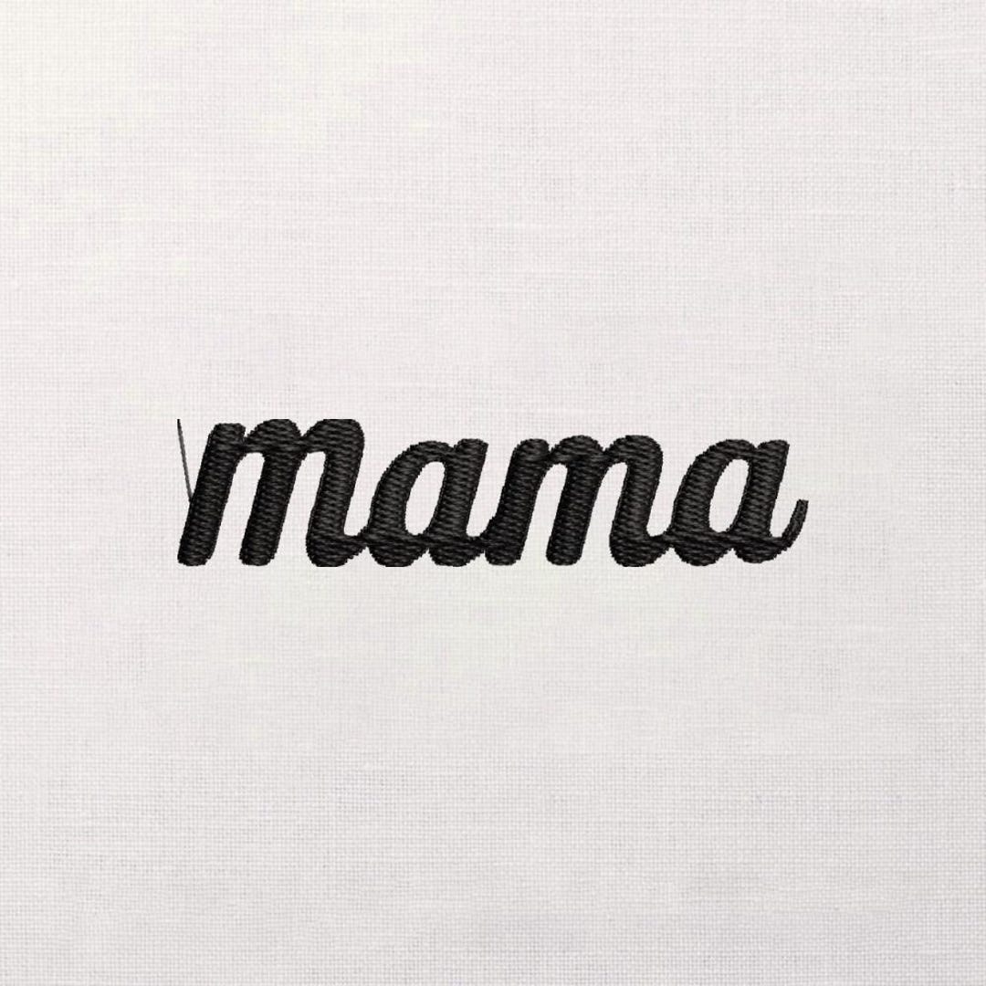 Mama Script Embroidery Design, Satin Stitch Word Art, Minimal Mom ...