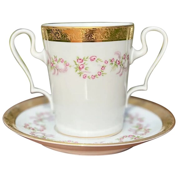 Limoges La Seynie カップ&ソーサー 100年以上前の骨董品｜コーヒー 