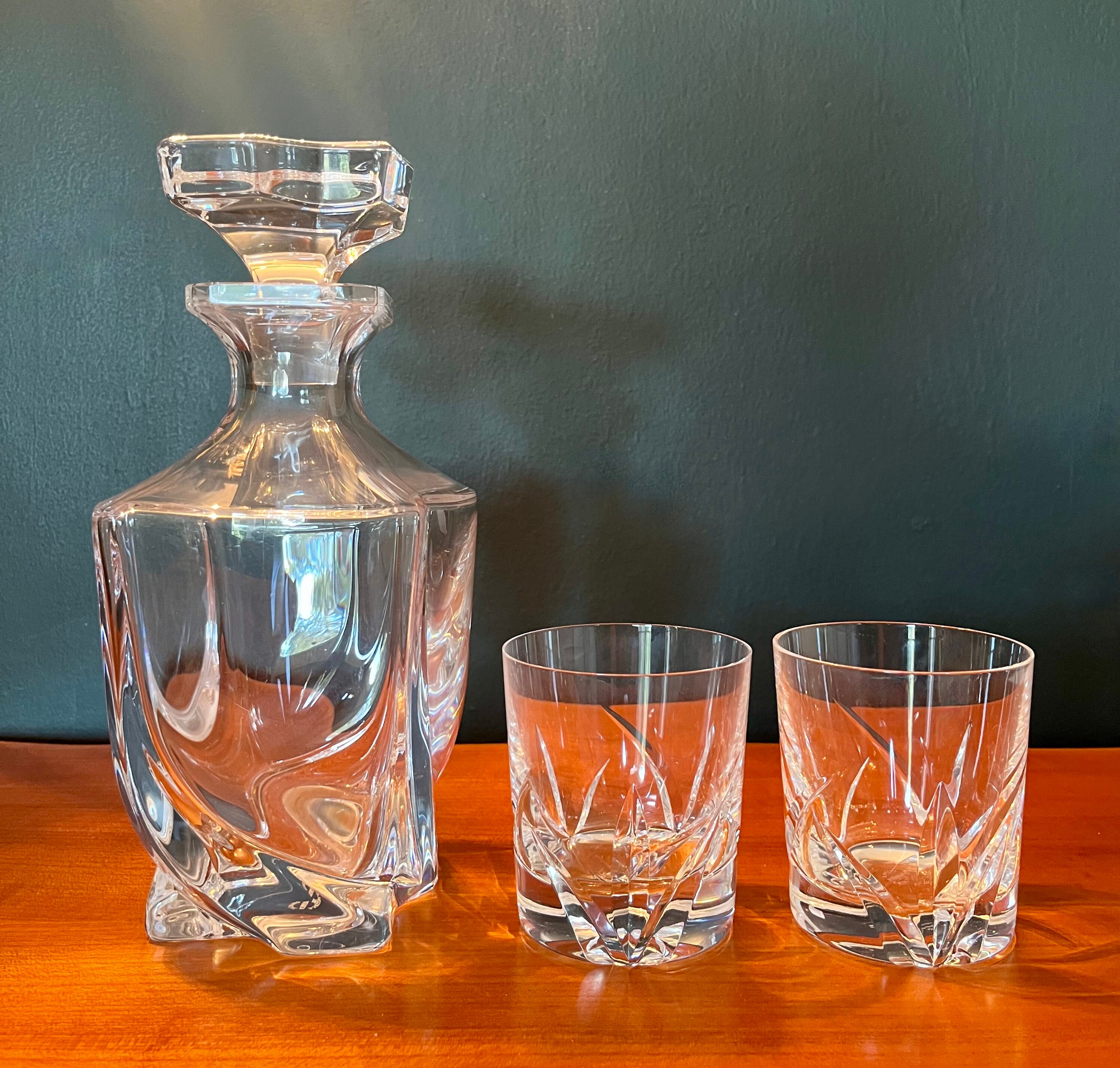 フランス製ヴィンテージクリスタル 3個セット CRISTAL De SEVRES Model