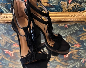 Italia Versace 19.69 Venice black women's high-heeled sandals