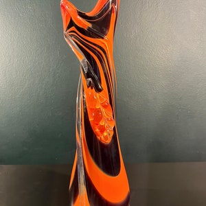 Large vintage MURANO glass VASE attributed to Archimede Seguso, ITALY, 1970s